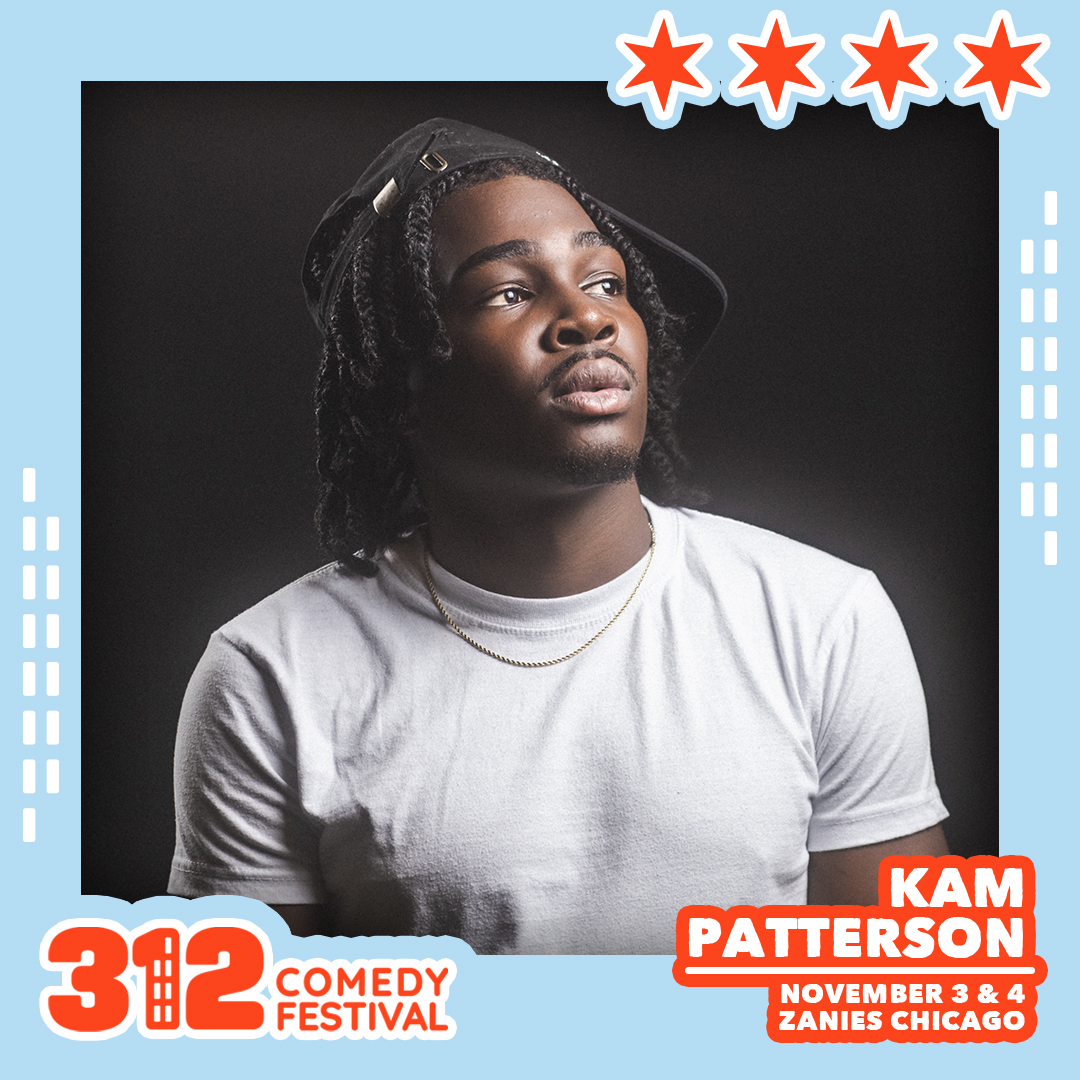 🧨 312 COMEDY FESTIVAL SHOW Comedian Kam Patterson takes the Zanies stage November 3 & 4 as part of the @312ComedyFest! You've heard Kam on KILL TONY, now grab your tickets while you can, Chicago--> bit.ly/312Fest_Kam