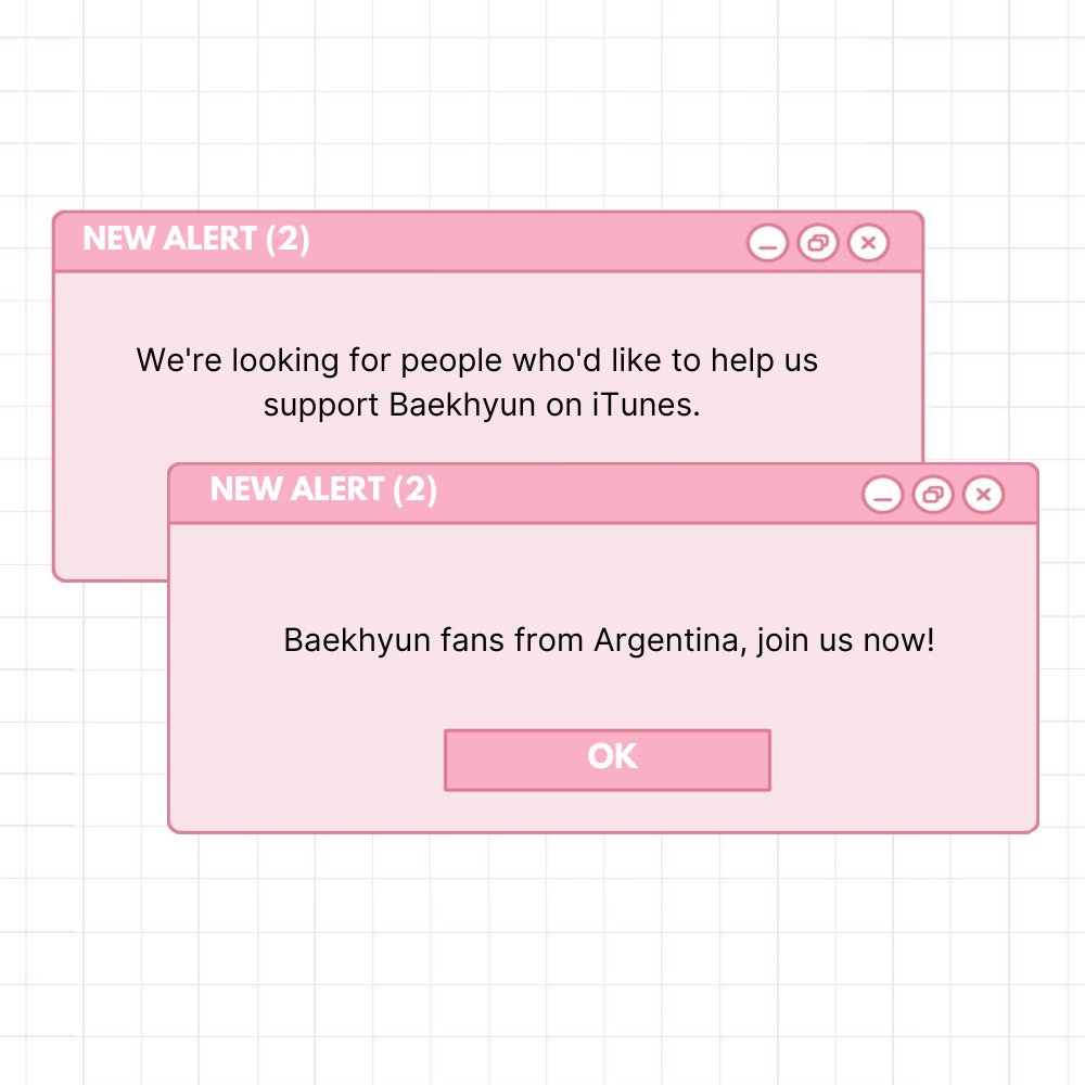 We're looking for people from Argentina who'd like to help us support Baekhyun on iTunes. If you're interested, please contact us via DM. #백현 #BAEKHYUN @B_hundred_Hyun