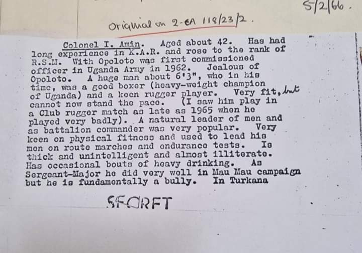 A 'natural leader of men who is thick...unintelligent and almost illiterate...'??? Thank you @nyageri for sharing this piece of history...