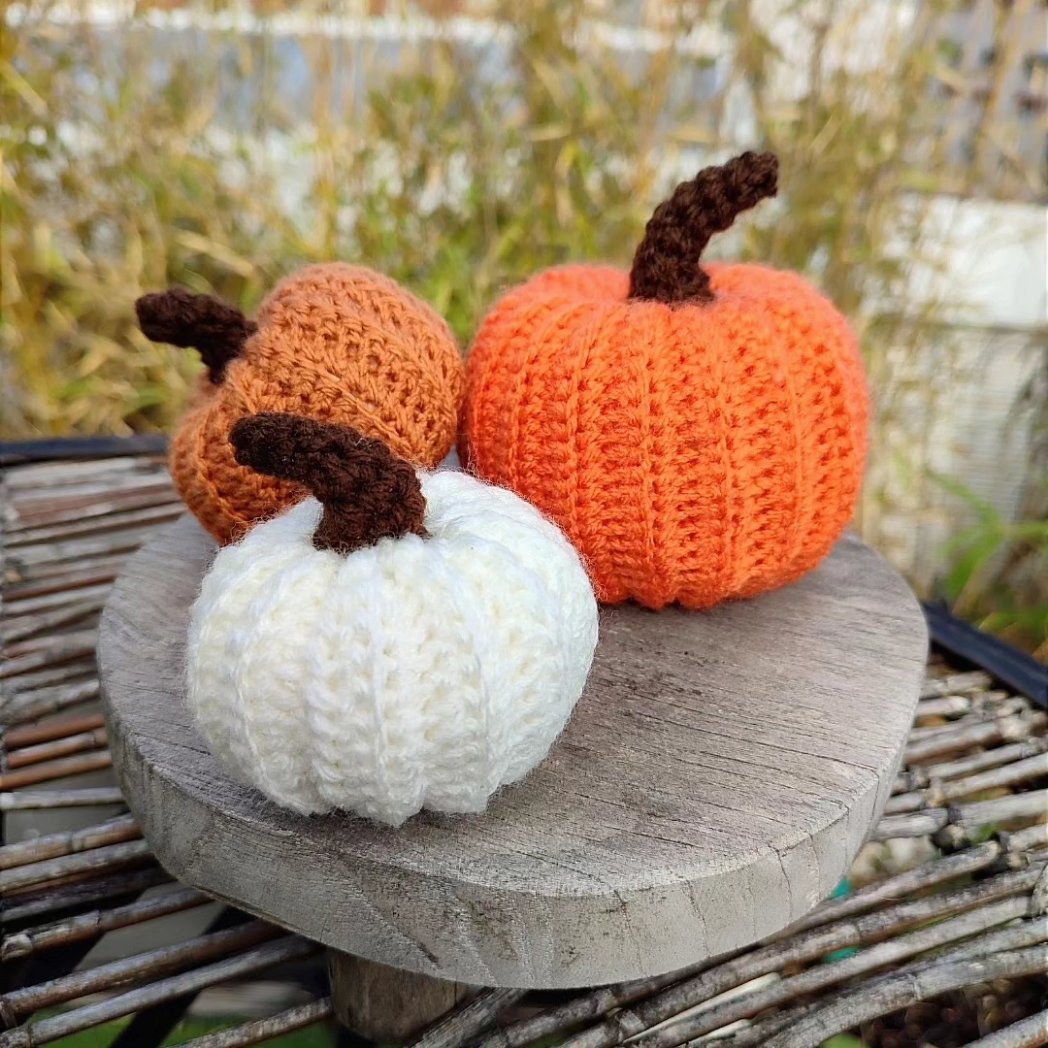 Le kit crochet citrouille est dispo !!

Il comprend :
- Un crochet taille 3,5mm
- Une aiguille à laine
- Une pelote orange pour la citrouille
- Un peu de laine marron pour la queue
- Du rembourrage
- Le patron écrit de la marche à suivre pour réaliser la citrouille
- La version