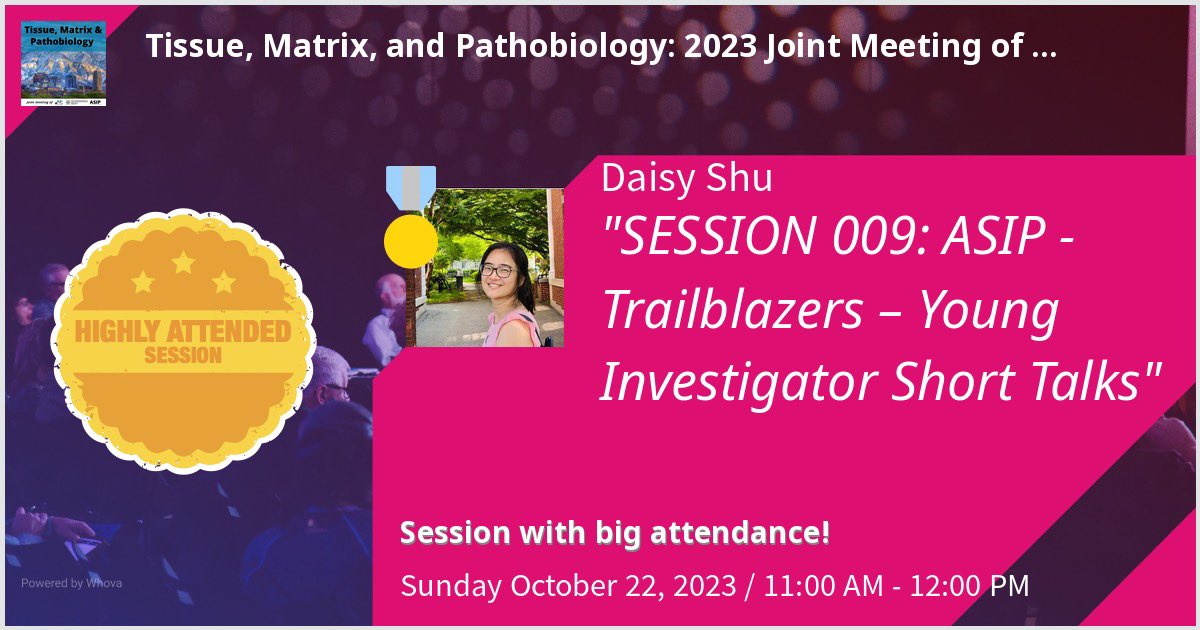 Coming up soon! Honored to be presenting in the <a href="/ASIPath/">American Society for Investigative Pathology</a> Trailblazer session alongside these trailblazers  <a href="/TXevergreengirl/">la Dra Vik</a> <a href="/ASIPath/">American Society for Investigative Pathology</a> Thanks <a href="/DuncanWAndrew/">Andrew W. Duncan</a> for the invitation! #asip2023