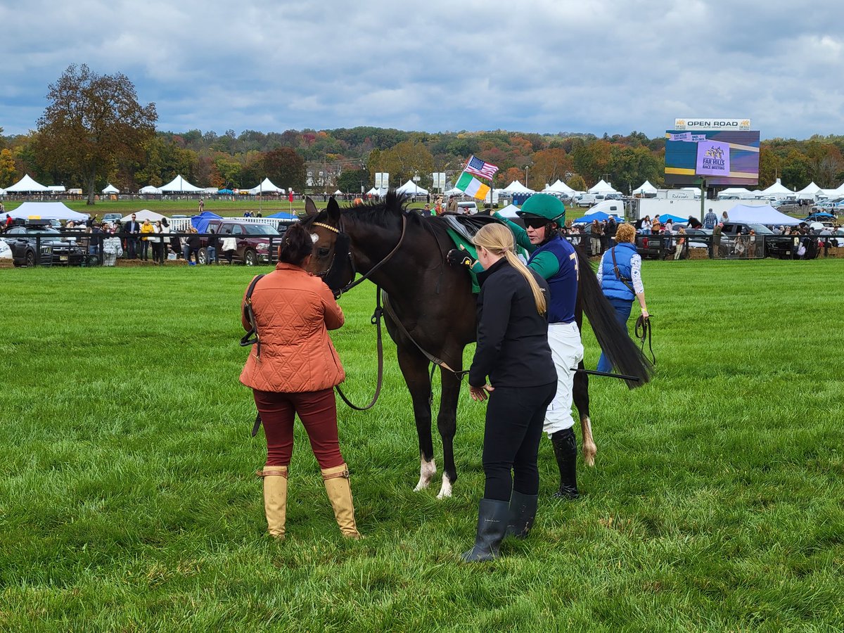 Holly_August's tweet photo. It wasn't Kitten Around's day at @FarHillsRace yesterday, but it was a good day to be introduced to this fall phenomenon in New Jersey. @Keri145 #TheInternationalVenture #KittenAround https://t.co/nkhwWMWi34