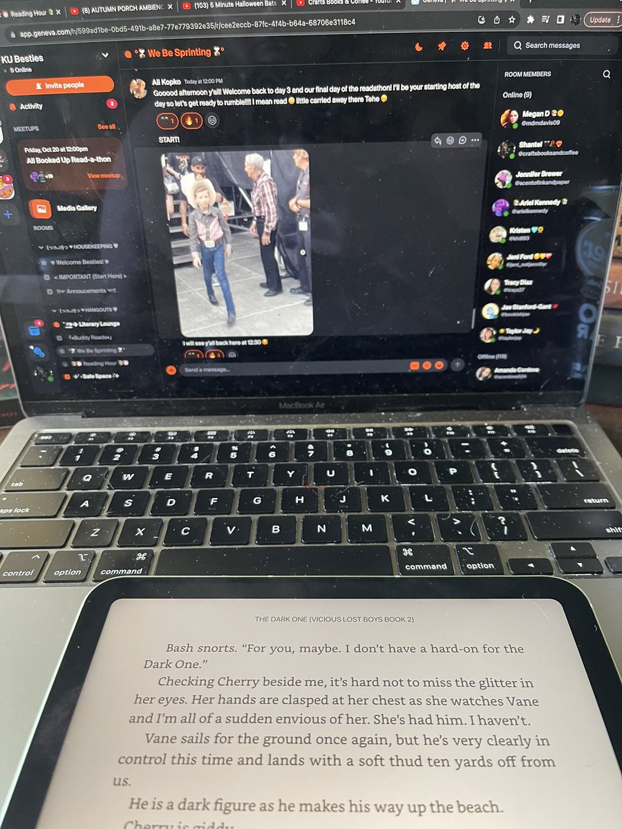 Day 3 and the final day of the All Booked Up Read-A-Thon has begun! Come join us!
We will be taking a break at 8PM EST to watch Geralds Game. So lot of fun you will not want to miss!

Geneva Home Link: links.geneva.com/invite/1debe0c…