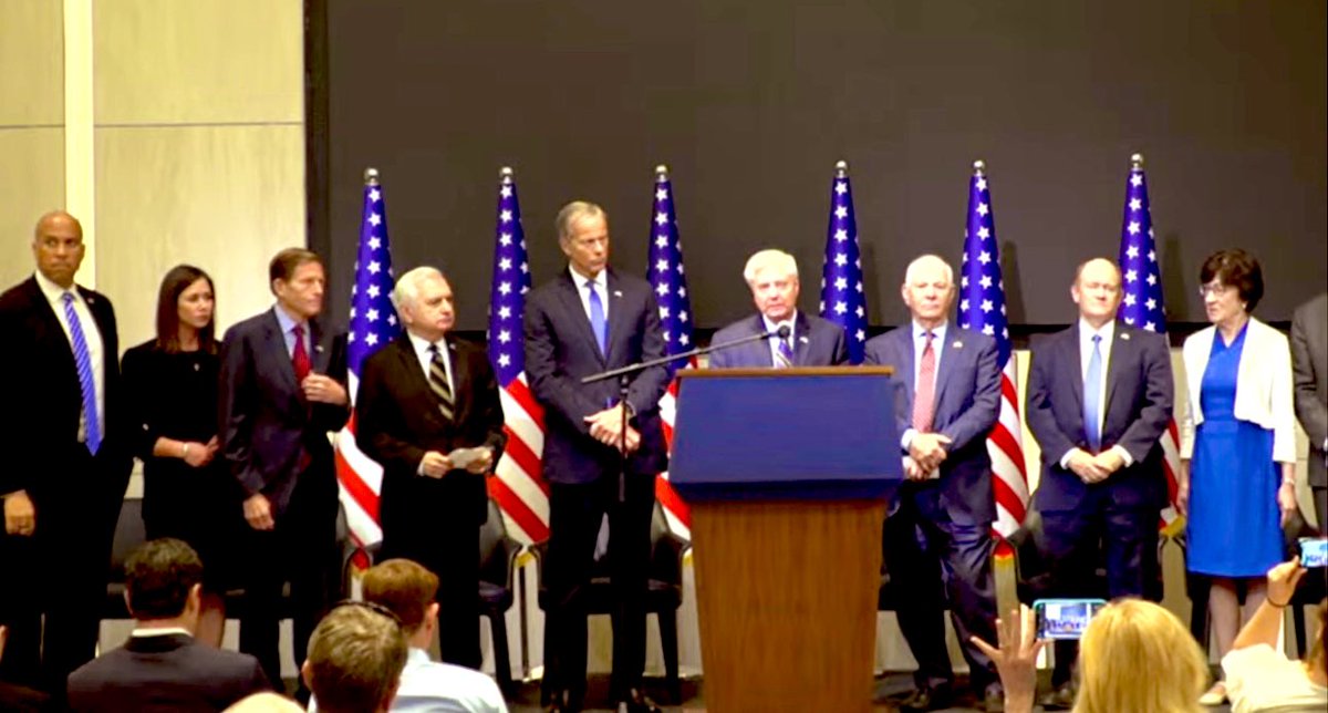 "10% of the United States Senate is in Israel," says Sen. Lindsey Graham at a press conference in Tel Aviv. "If I had a bigger plane they'd probably all be here." (<a href="/AmySpiro/">Amy Spiro</a>)