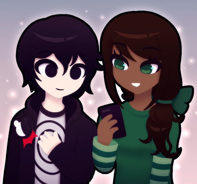 Totally not hanging out with someone sketchy. 
•
#victormoore #marielambert #danganronparockyrestarts #danganronpav4rockyrestarts