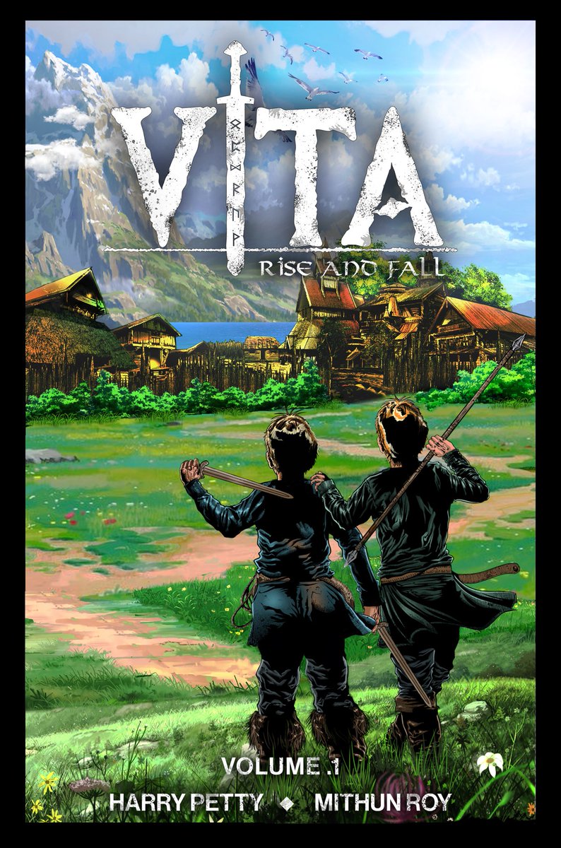 I had an idea like 5/6 years ago. To be at this point now makes me emotional. The cover of my first book. Making the book 100% completed. Still a bunch to do but man it really is becoming a reality. Perseverance and Dedication, You can achieve anything you want! #VitaComic ⚔️