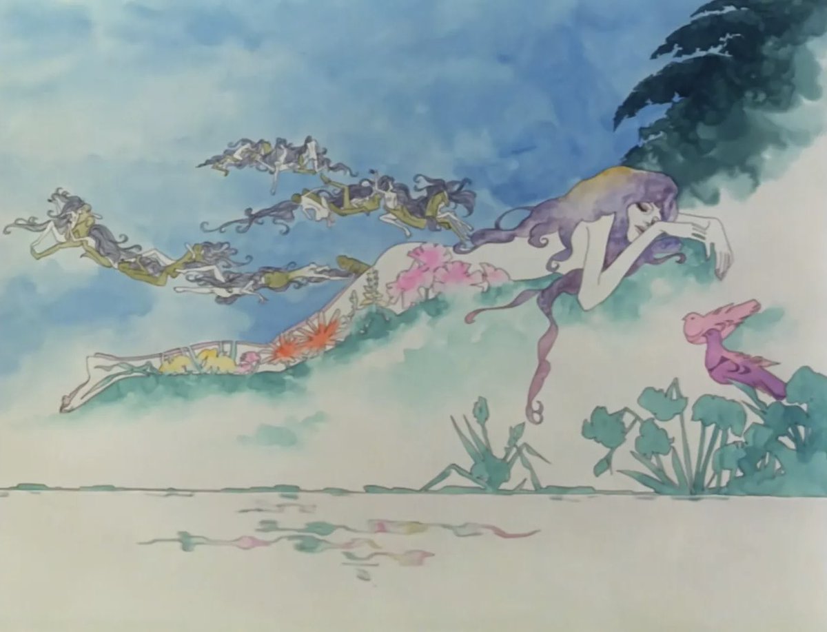 delete_user's tweet image. Belladonna of Sadness (1973) by Eichii Yamamoto 

#retro #art #japan #women #70s  #background #anime #animation #cinema #yamamoto #F1Sprint