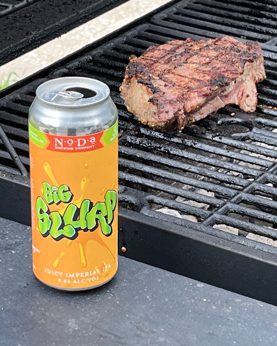 NoDaBrewing's tweet image. You know what goes with a perfectly grilled juicy steak?
A perfectly brewed juicy IPA. Life’s short, SLURP IT UP!

#SLURPlife #cltbeer #carolinabrewed #nodabrewing