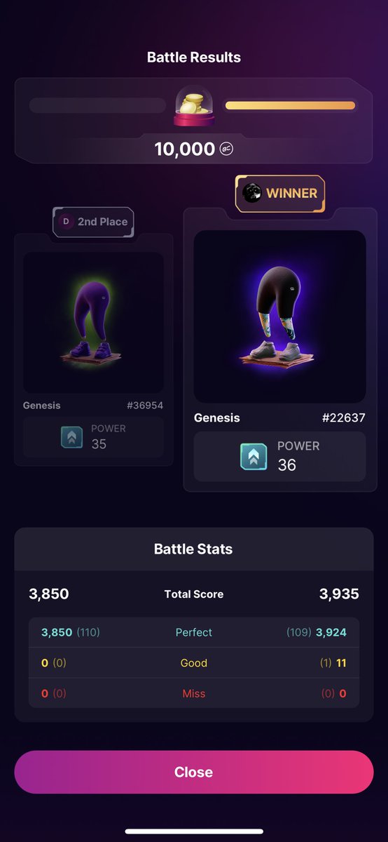 ZeroBlazeOmega's tweet photo. @SweatEconomy this is pretty ridiculous. There should be an instant win mechanic for perfect hits or a draw if it’s a double perfect. I shouldn’t be losing especially if I out skilled someone. https://t.co/9k2vxrfxnd