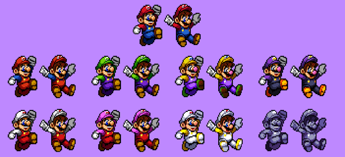 Super Mario Hermanos

#SuperMarioBrosWonder #Mario #pixelart #ドット絵