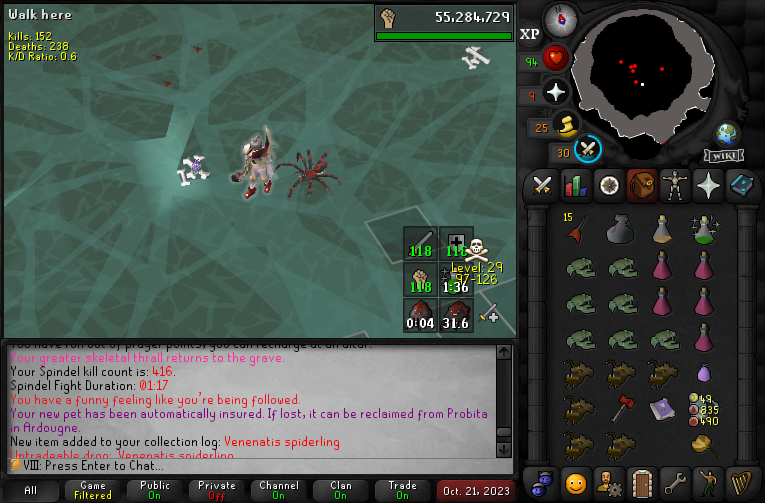 VIII_OSRS's tweet photo. Spiderling https://t.co/Cus72peQsj