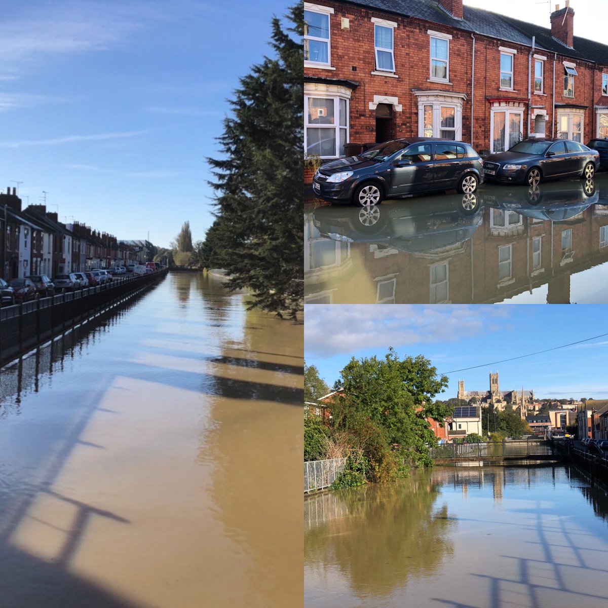 Thankfully the sun is out.  #Lincoln #stormbabet #floodwater #drainage #LincolnCityCouncil