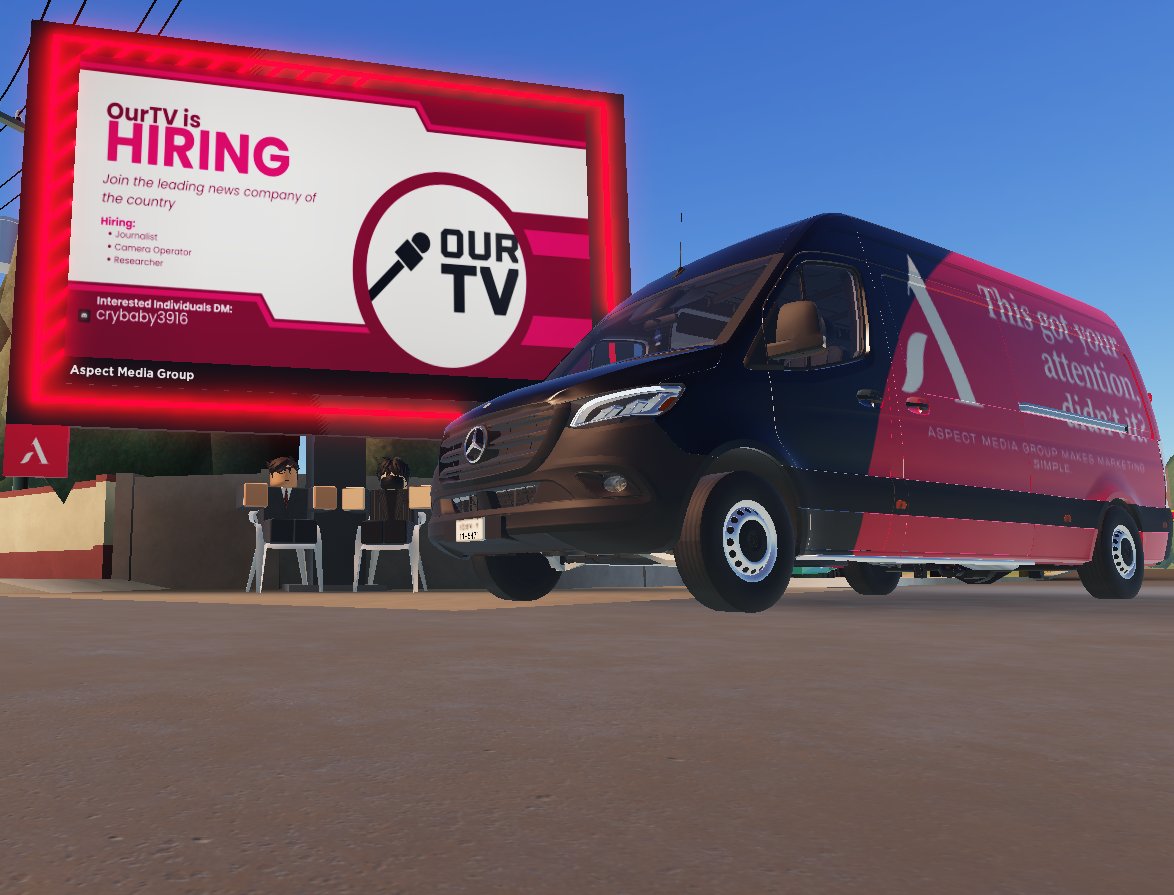 OURTVroblox's tweet photo. OurTV rented out billboards across Bandarban which will display Job opportunities in OurTV. Today, OurTV rented out billboards from Aspect Media Group which will display Hiring posts for OurTV across the whole city. We hope to maintain a good connection with Aspect media group. https://t.co/PoatNfJmvJ