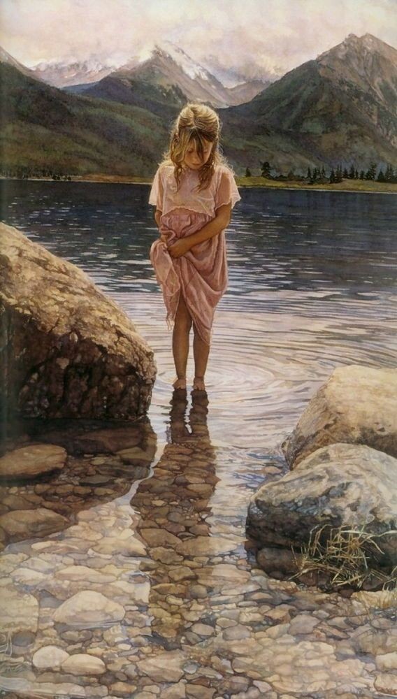 La purezza
dell'infanzia.
Ogni fiume
è limpido
alla sorgente.
V.Butulescu

#LaViaDellaLimpidezza 
#VentagliDiParole 
#Artlovers 

#Art #Artist Steve Hanks