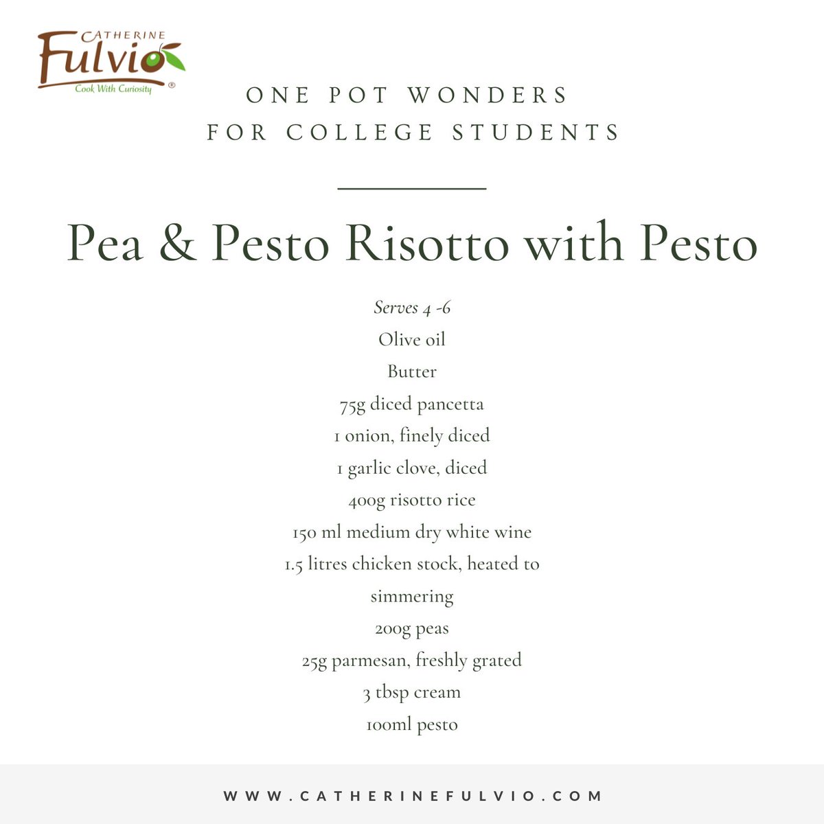 BallyknockenHCS's tweet photo. Here's another great recipe for the backpack this week! π
My Pea & Pesto Risotto with Pesto - Quick, easy and super tasty! β
Link to Cook Like A Pro Cookery Course https://t.co/mU2PDFqB1x π²
#StudentCooking #BackToCollege #KitchenWisdom #CollegeCooking
#StudentLife https://t.co/y5rJHJ9YNl