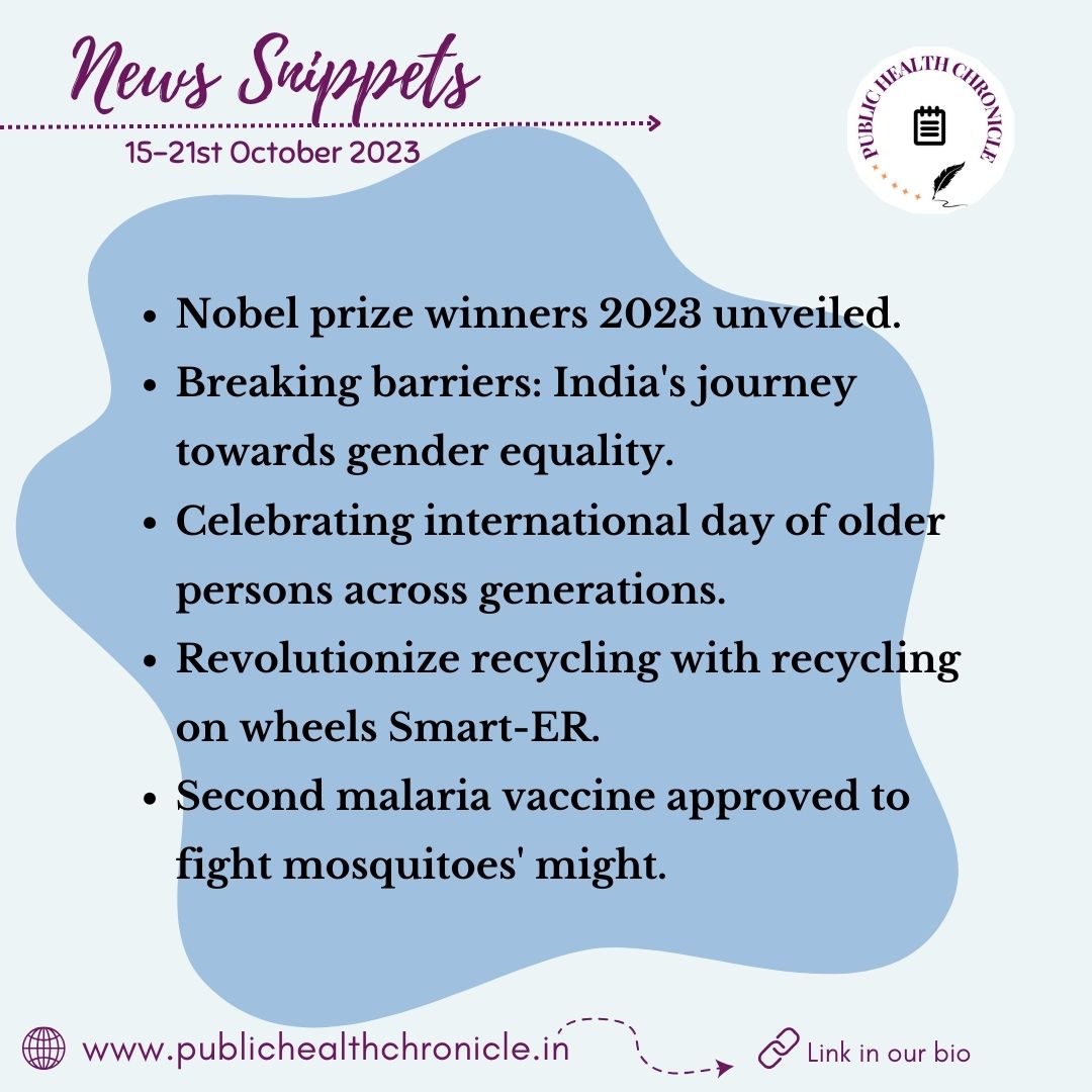 📬Public Health News Snippets🗒️18th October 2023.

publichealthchronicle.in/daily-news-sni…

#publichealthchronicle #newssnippets #dailynews #recentadvances #communitymedicine #doctors #teamPHC #Daily_PH_updates #stayupdated