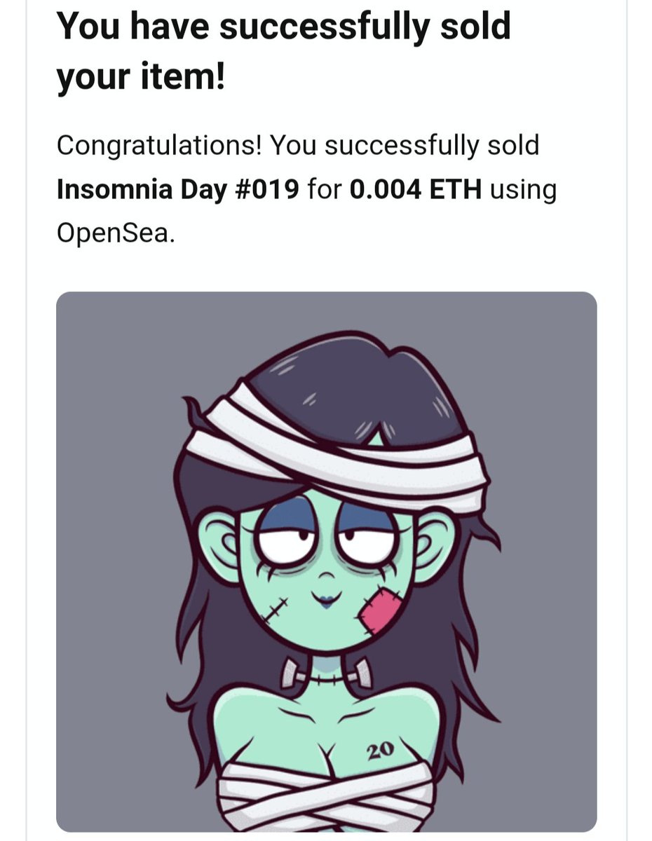 insomniagirl0x's tweet photo. 🎉 SOLD 🎉
Thank you so much @katas_art for collecting Inzomnia girl 💞 i hope she can sleep well tonight 😊
#NFTs #NFT #nftcommunity #NFTart #inzomnia https://t.co/OJT87hne4q