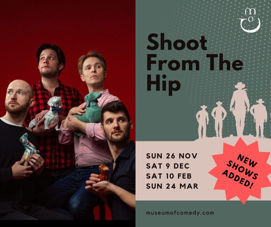 New Dates Added! @Shootimpro bring their award-winning, viral improv comedy to the Museum of Comedy – featuring chaotic games, epic scenes, and ever-so-slightly unhinged performances. 🤠 loom.ly/m9-87GY 🤠