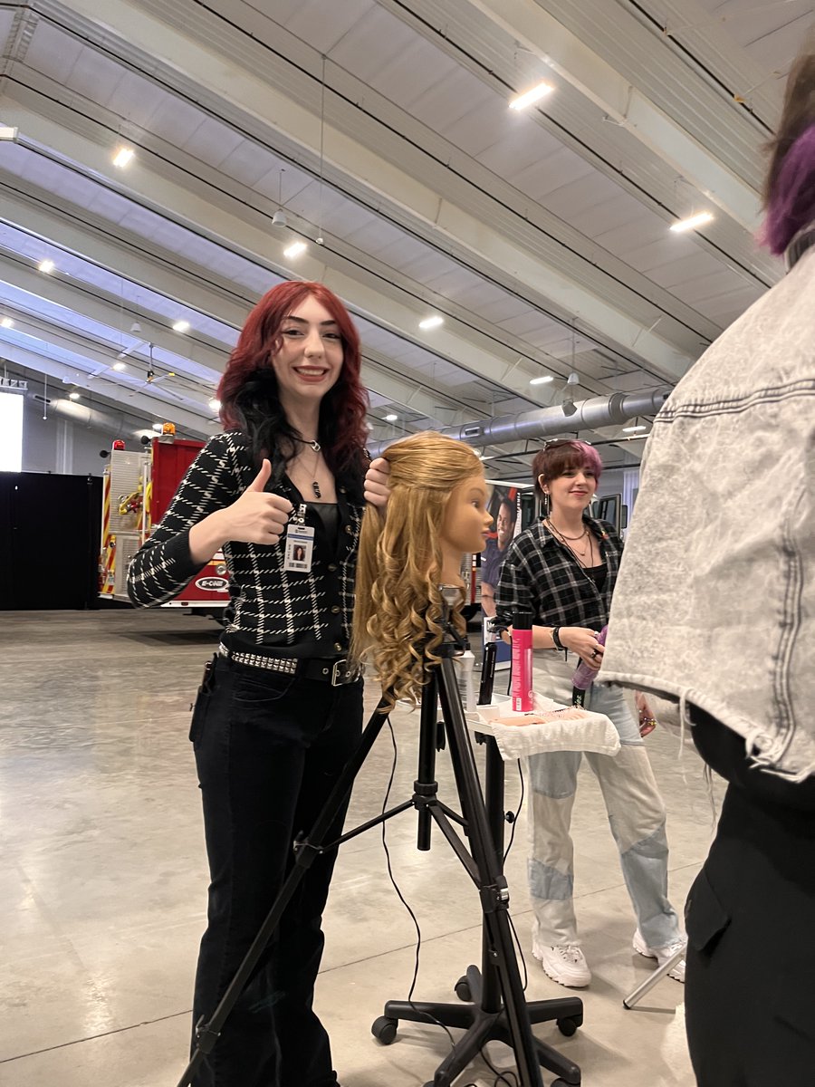 MyMarionTC's tweet photo. MTC Cosmotology students got to demonstrate their skills and what they are learning at the CEP NextWorking event held at the World Equestian Center. Here are some highlights! https://t.co/yxLiTBvYg8