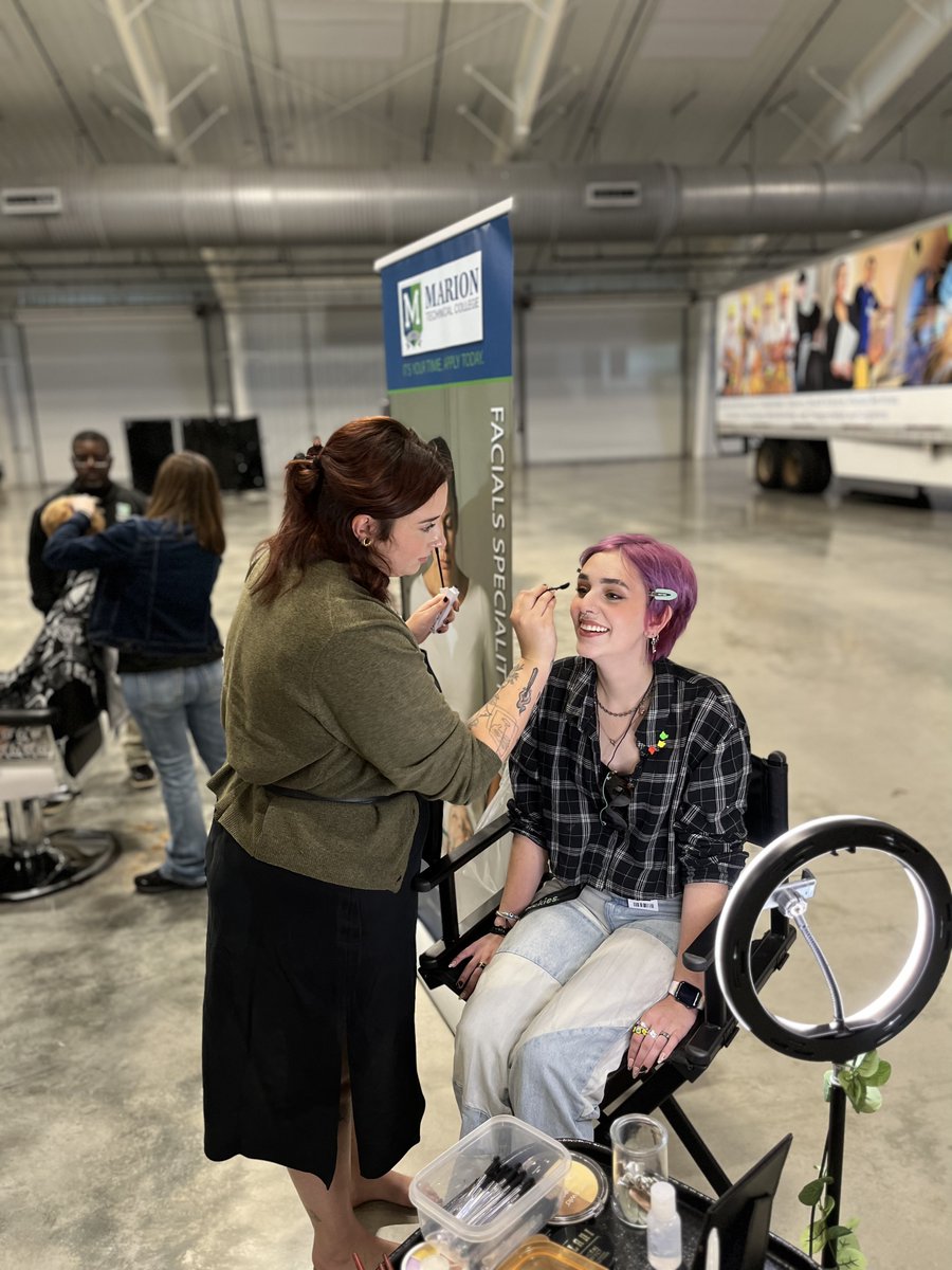 MyMarionTC's tweet photo. MTC Cosmotology students got to demonstrate their skills and what they are learning at the CEP NextWorking event held at the World Equestian Center. Here are some highlights! https://t.co/yxLiTBvYg8