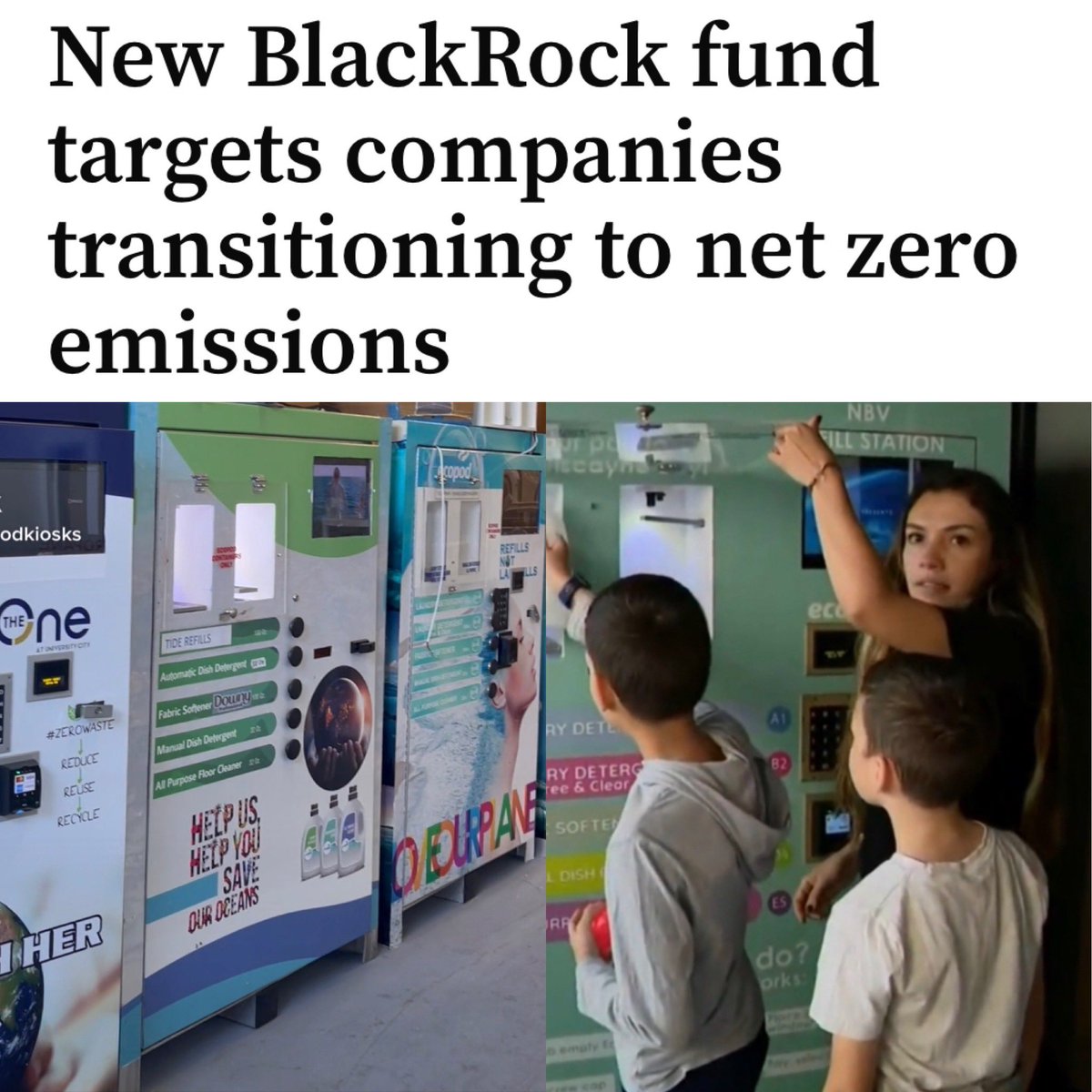 If the investment being offered just was not for for show it would be great we can make a huge difference in plastic reduction and trucking emissions with refilling and delivering of bulk drums on everything from Ketchup to oils in new tech shopping aisles. 
Unfortunately it’s