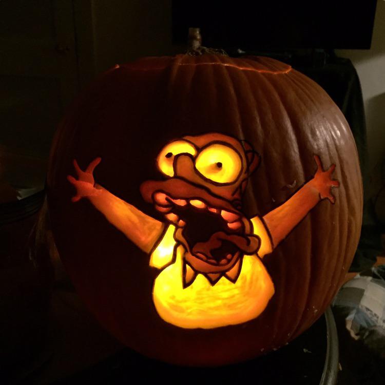 JMaldeir's tweet image. #simpsons #halloween #pumpkin