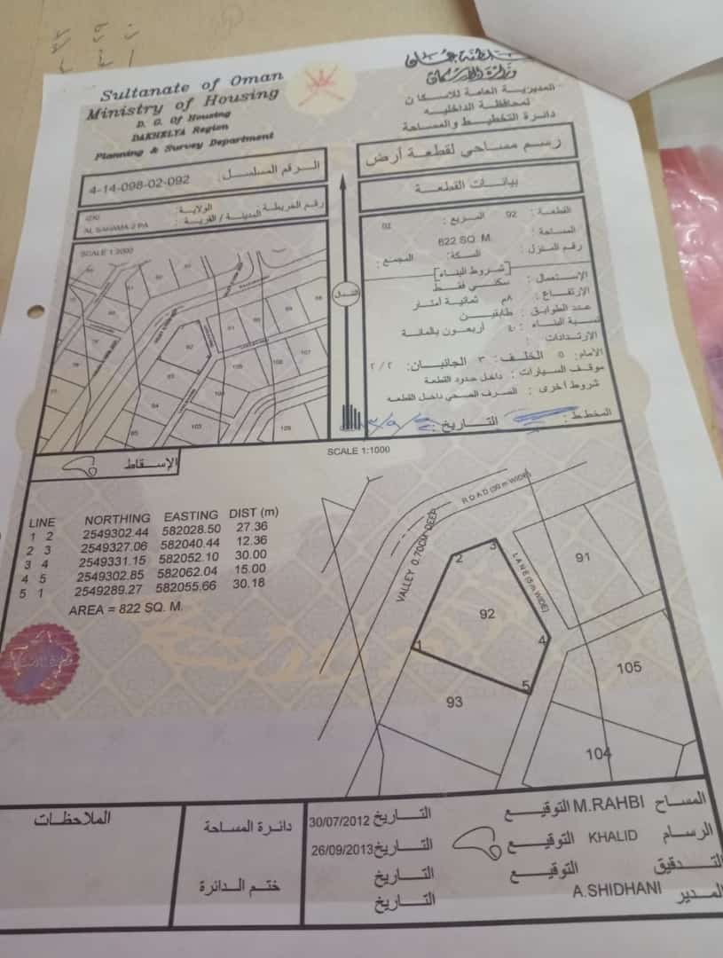 مساحتها كبيره فرصه ارض للبيع
 ولايه ازكي مخطط السحاماه خلف محطه شل ابناء فريش 
رقم الارض 92 
مساحه الارض كبيره 822م
 مطلوب للارض 8700 ريال
 للتواصل 95797196