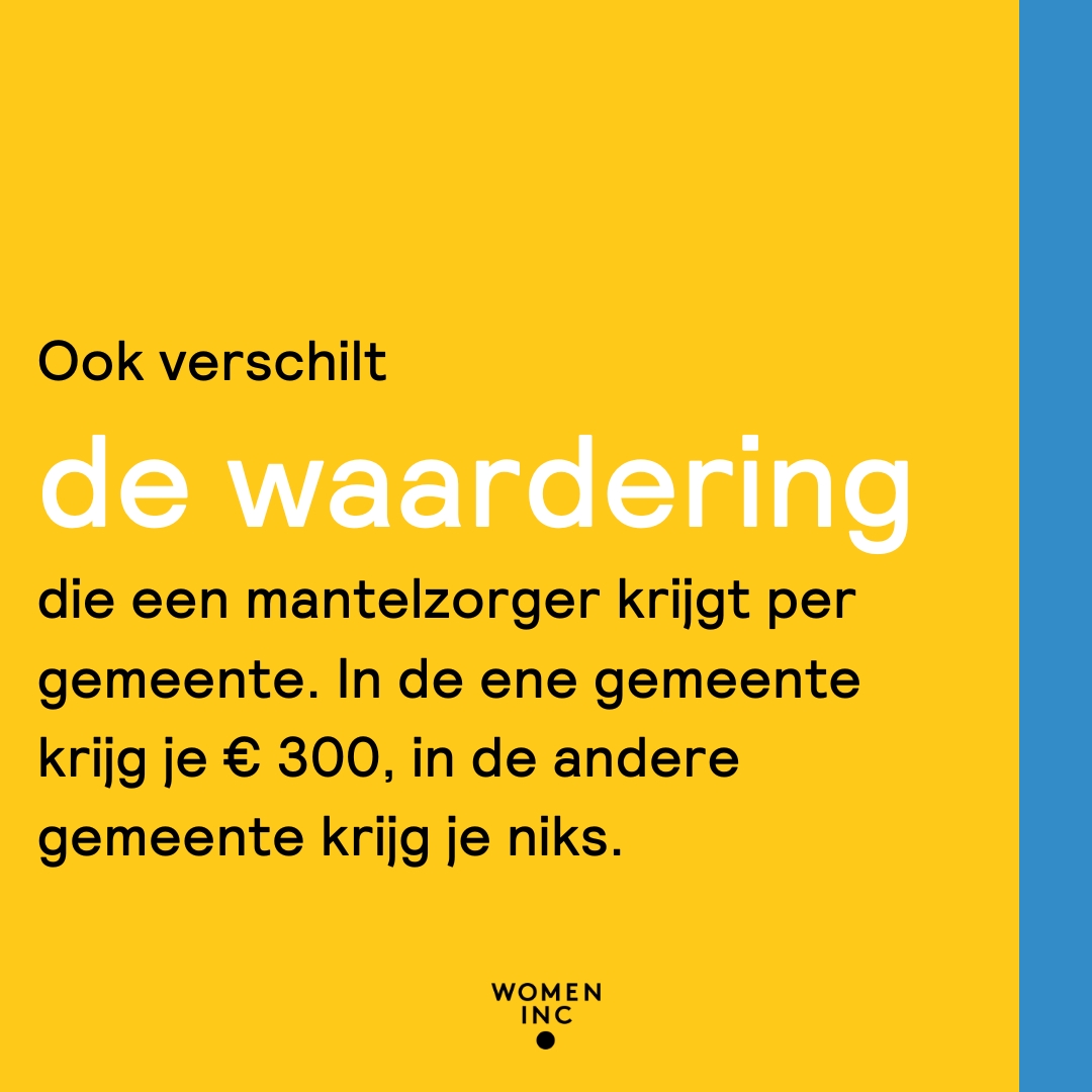 De druk bij mantelzorgers neemt toe, vooral bij vrouwen aangezien zij vaker mantelzorg verlenen dan mannen. Samen met Het Potentieel Plakken en @bureauclarawichmann pleiten we voor gelijke financiële waardering en einde aan gemeentelijk verschil. Lees meer via de link in bio.