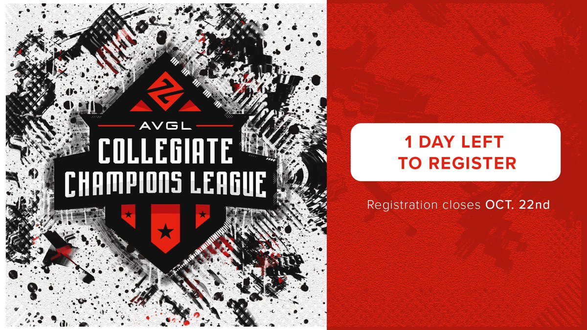 LAST DAY TO REGISTER!! 📅 5 Weeks of competition happening this week on Wednesdays & Fridays 🎓 Same School Trios 💵 Prize Pool: $2,500 Prize Pool ➡️ More info: avgl.org/avgl-apex-lege…