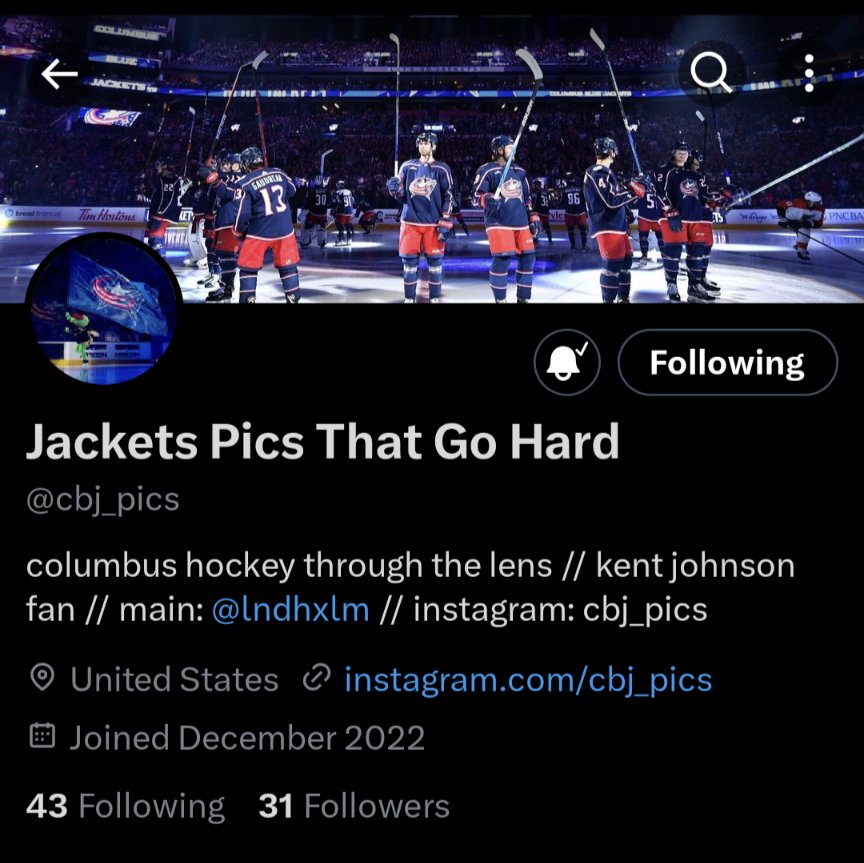 Follow this Swag Account or Else! #CBJ #5thline