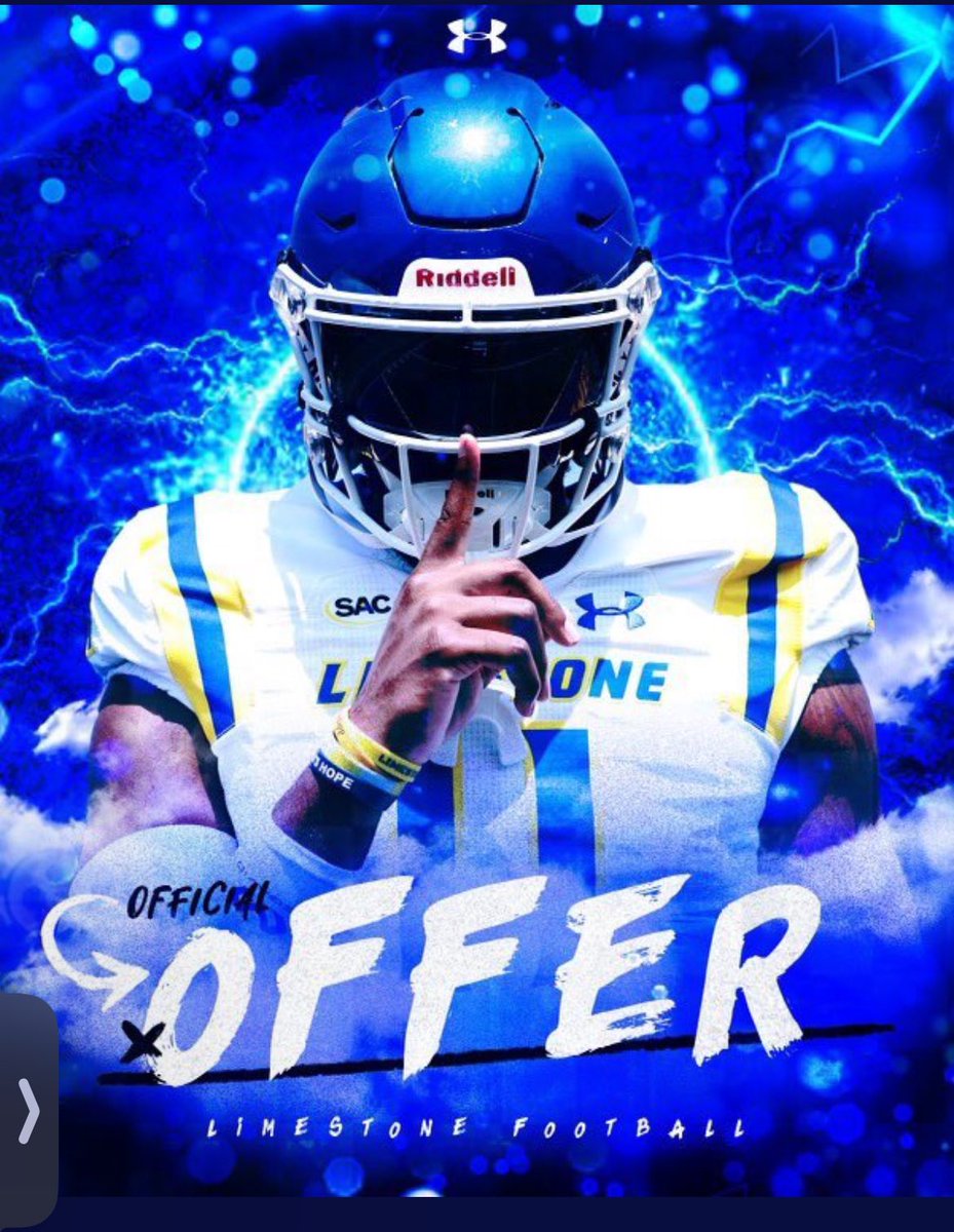 Amiri Hardy-Shipman #75 (@shipmanamiri) on Twitter photo After an amazing visit at <a href="/LimestoneFB/">Limestone Football</a>, I am beyond blessed to announce i have received my first offer from Limestone University!!💙💛 #GoSaints @_grahamwall <a href="/mcgilljaylen2/">Jaylen “JMAC” McGill “2”</a> <a href="/coachfurrey/">Mike Furrey</a> <a href="/CoachBoomerOL/">Coach Boomer</a> <a href="/coachfarmer71/">Jason Farmer</a> After an amazing visit at <a href="/LimestoneFB/">Limestone Football</a>, I am beyond blessed to announce i have received my first offer from Limestone University!!💙💛 #GoSaints @_grahamwall <a href="/mcgilljaylen2/">Jaylen “JMAC” McGill “2”</a> <a href="/coachfurrey/">Mike Furrey</a> <a href="/CoachBoomerOL/">Coach Boomer</a> <a href="/coachfarmer71/">Jason Farmer</a>