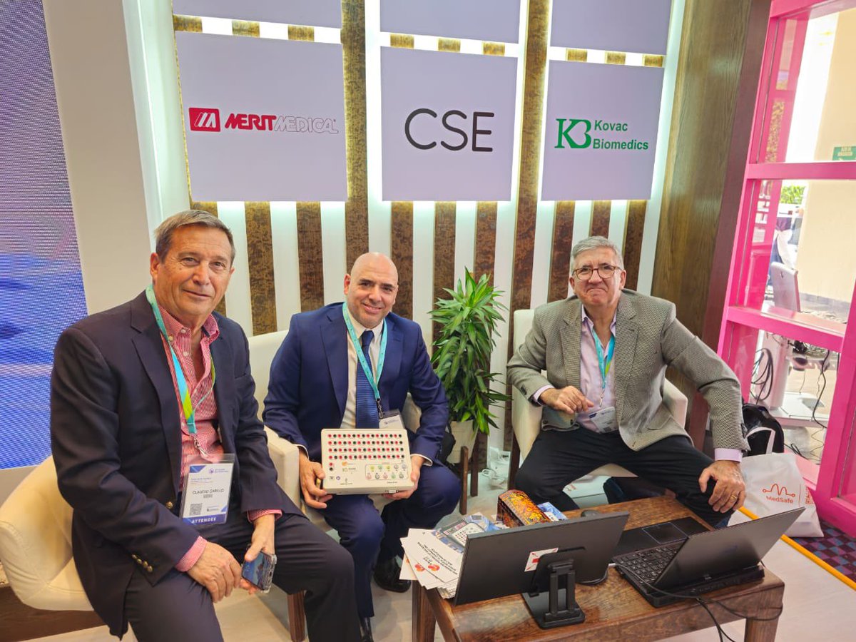 ALFIEEP1's tweet photo. #LAHRS2023
As a medical scientific advisor It was a pleasure to launch the new Guardian 32-Channel portable EP recording system.
More friendly w/3D Systems. It has powerful buildt-in stimulator.
@VladoKovac6, Kovac Biomedics CEO, & Claudio Garillo, South Cone Commercial director. https://t.co/wGR8oVu4WY