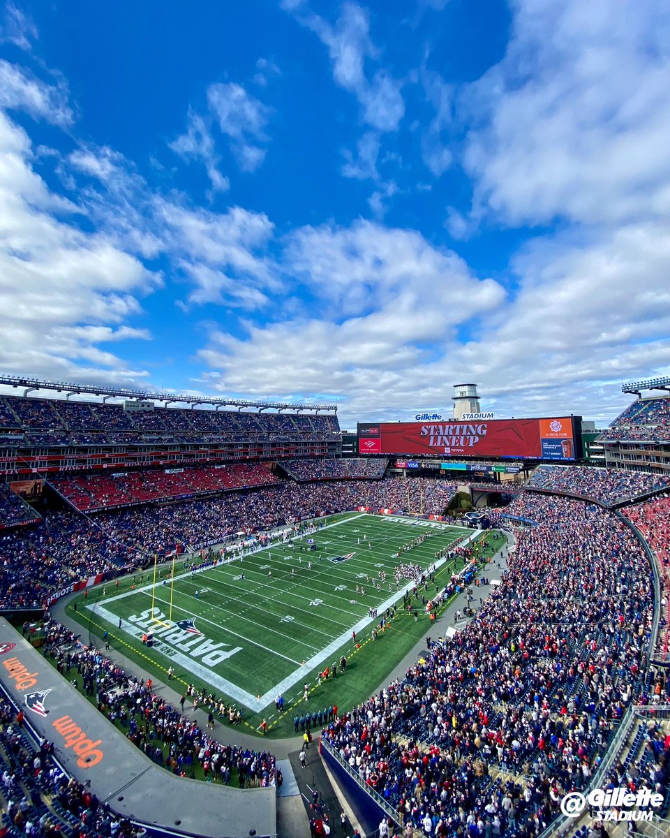 GilletteStadium's tweet photo. Game time. https://t.co/bif5TuatCQ