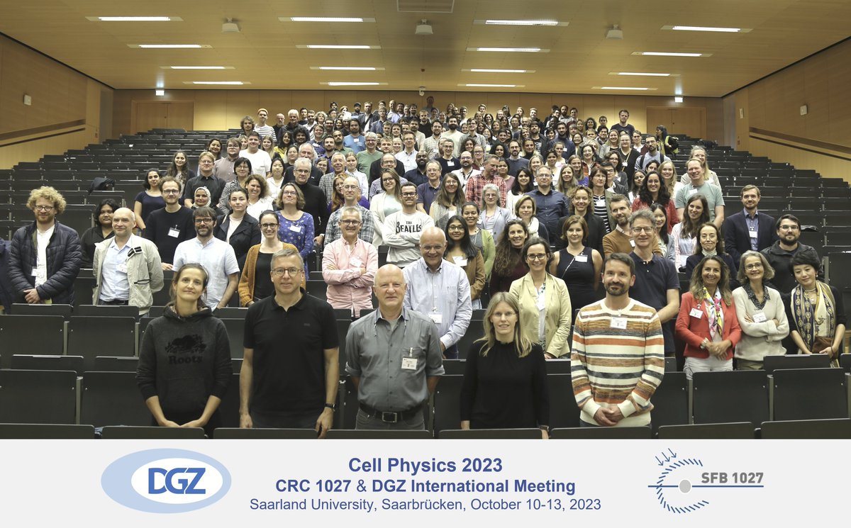 DGZ, @DGZ.bsky.social (@dgz_info) on Twitter photo Here some impressions from our #DGZ International Meeting <a href="/DGZ_info/">DGZ, @DGZ.bsky.social</a>, held in Saarbrücken, with <a href="/SFB_1027/">SFB 1027</a> #CellPhysics2023. ~300 participants enjoyed exciting data by invited speakers, in 28 short-talks & on 135 posters. The science shared was outstanding, thx to all who joined! Here some impressions from our #DGZ International Meeting <a href="/DGZ_info/">DGZ, @DGZ.bsky.social</a>, held in Saarbrücken, with <a href="/SFB_1027/">SFB 1027</a> #CellPhysics2023. ~300 participants enjoyed exciting data by invited speakers, in 28 short-talks & on 135 posters. The science shared was outstanding, thx to all who joined!