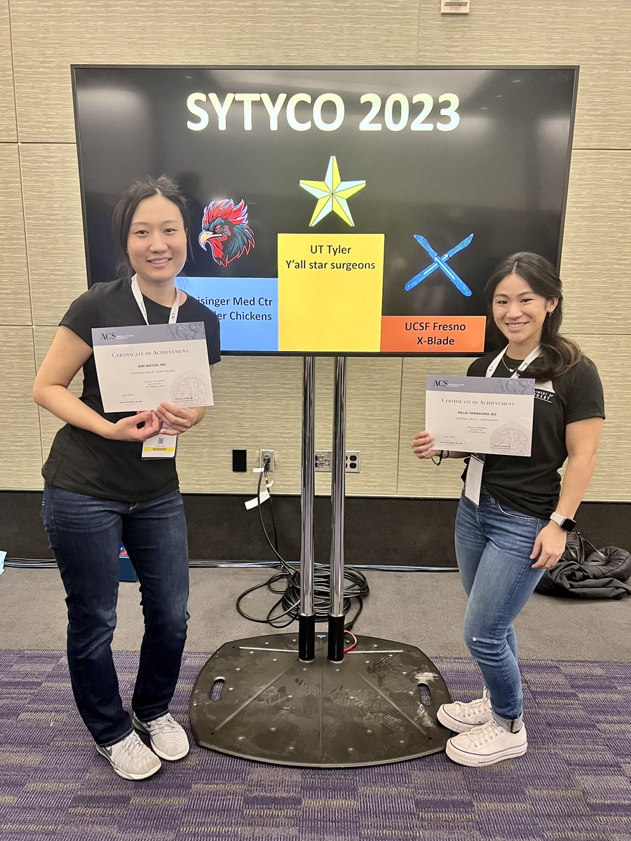 Amy Kwok MD (@amykwokmd) on Twitter photo UCSF Fresno Surgery third place in ACS So you think you can operate competition. #sytyco23 #ACSCC23 #RASatACS <a href="/UCSFFresno/">UCSF Fresno</a> <a href="/SurgeryFresno/">Fresno Surgery</a> UCSF Fresno Surgery third place in ACS So you think you can operate competition. #sytyco23 #ACSCC23 #RASatACS <a href="/UCSFFresno/">UCSF Fresno</a> <a href="/SurgeryFresno/">Fresno Surgery</a>