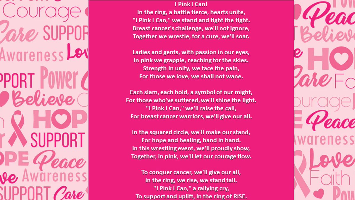 At I PINK I CAN in <a href="/SecondLife/">Second Life</a> <a href="/PWrestling2019/">Premier Wrestling</a>