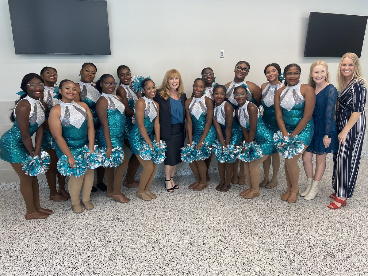 The Flairs had the incredible honor of participating in the building dedication ceremony today for Crawford High School. It was such a privilege to hear the legendary Mrs. Almeta Crawford speak on her life as an educator. We are honored to carry on your legacy, Mrs. Crawford!🩵🩵