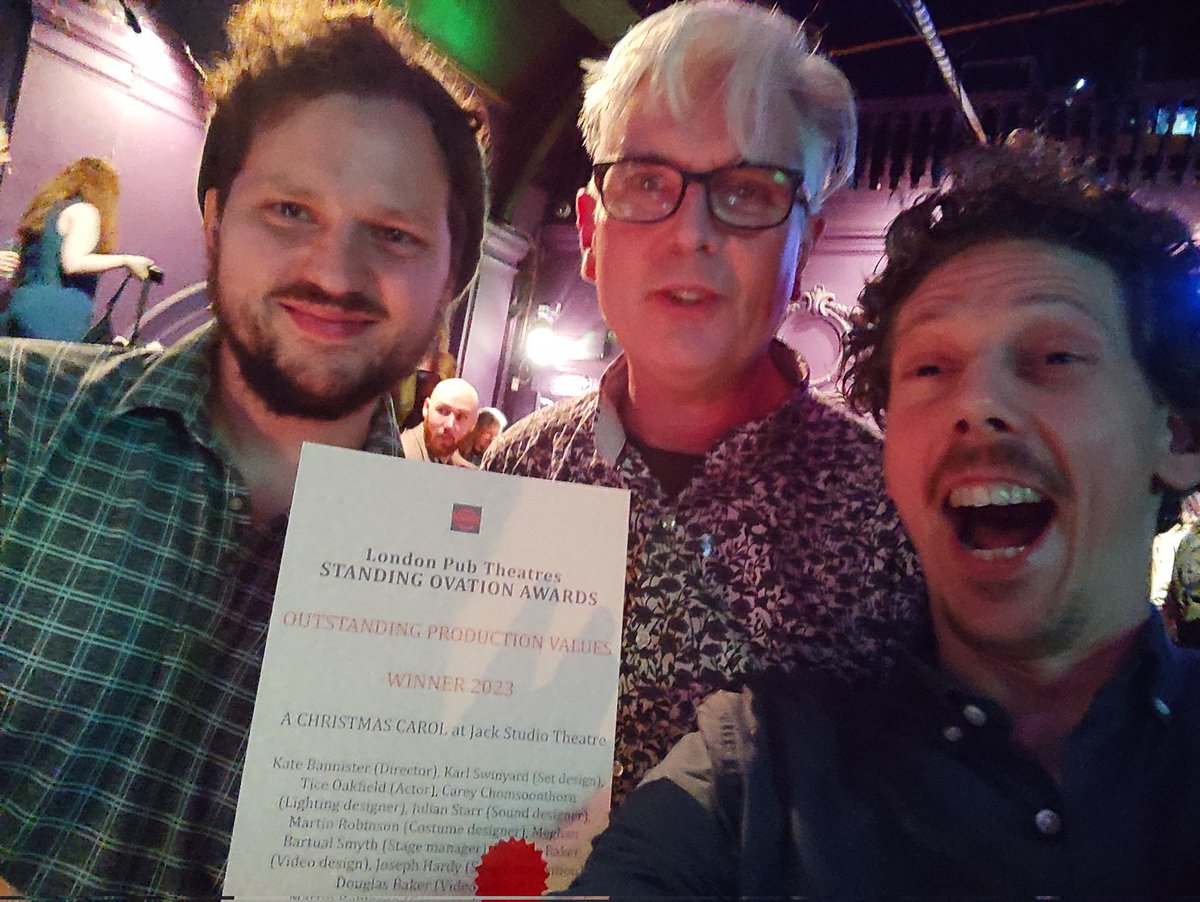 We won!!! Thank you <a href="/pubtheatres1/">LondonPubTheatres</a> and everyone who came to see our show! Incredibly proud of the stellar <a href="/BrocJackTheatre/">Jack Studio Theatre</a> team! So grateful to be part of this show ❤️