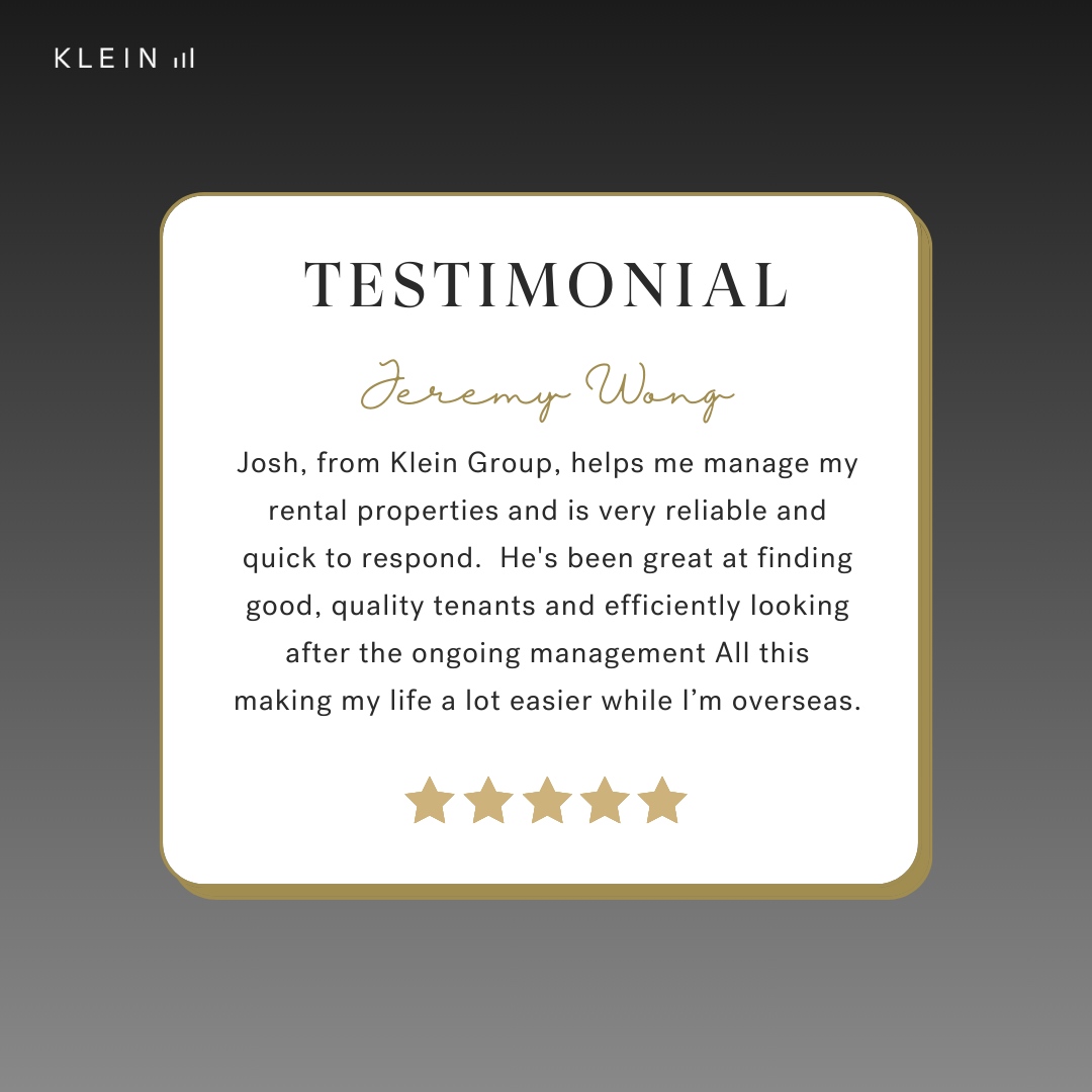 kleingroup's tweet photo. We're all smiles reading the kind words from our satisfied clients. Knowing we make your life easier, especially when you're overseas, is why we do what we do. 🌍🏠 #KleinGroup #ClientTestimonials https://t.co/Y0cC4Gzb9k