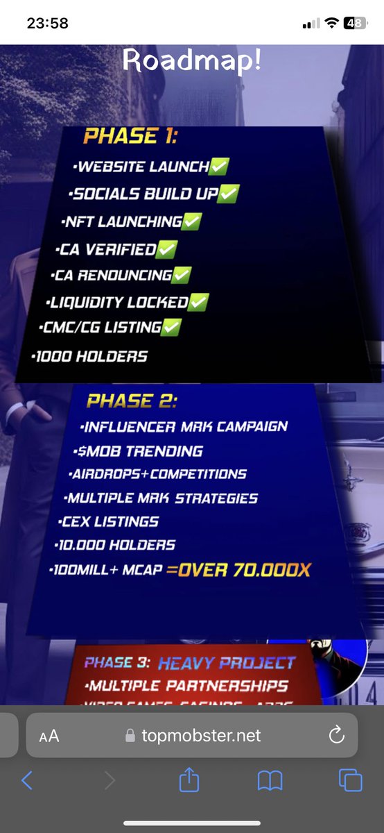 s_huigen's tweet image. Watch this New and fresh token 🔥
#mobster #MOBsterFAMILY @MobsterMOBbsc 
Lets see what this project can do 🔥
#FreshAndFast #nice #altcoins #newcoin #future #growing #newlistings #BURN