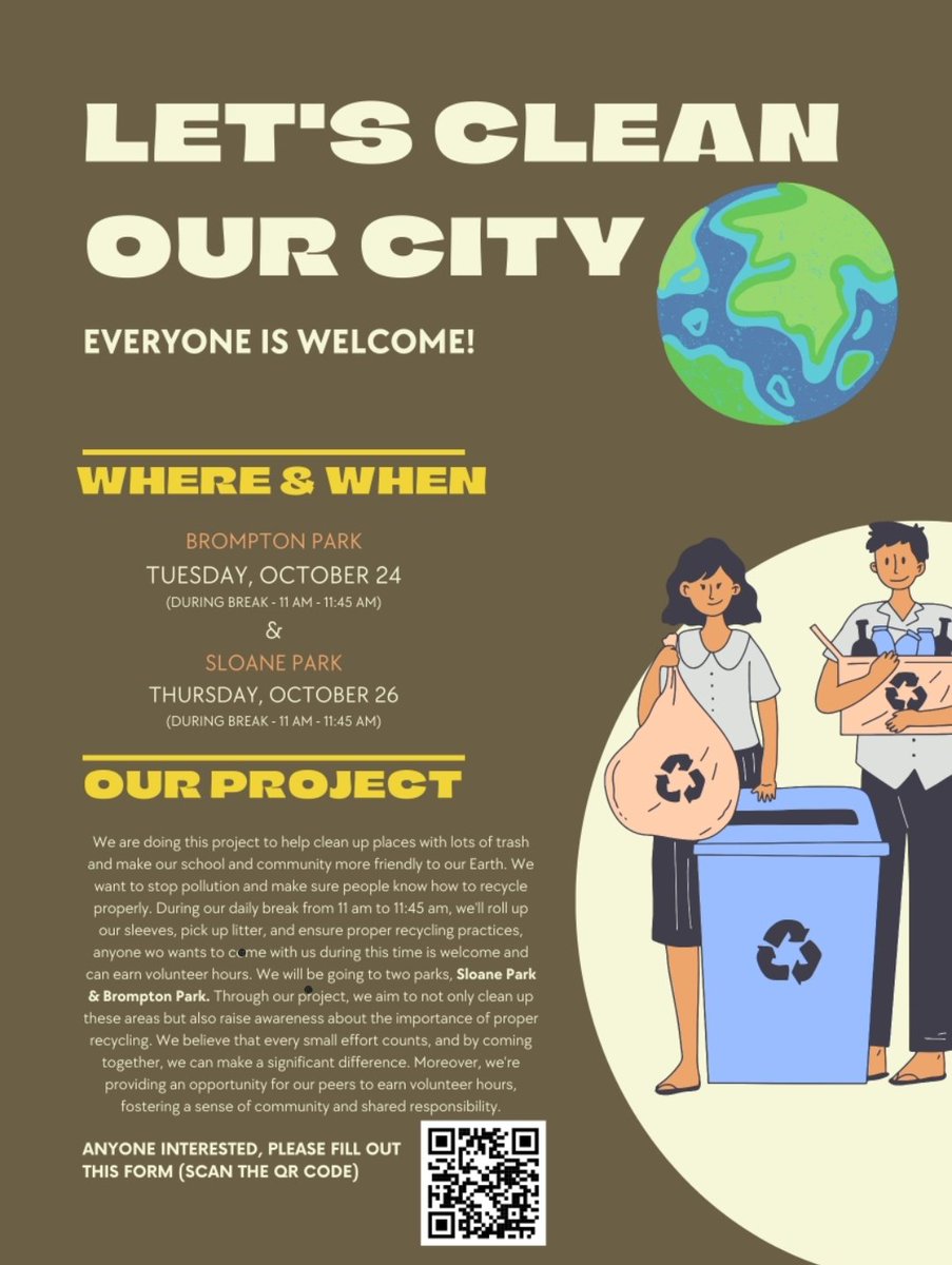 This week Huskies will participate in a Park Clean Up Blitz on Tuesday &amp; Thursday! 

All Huskies are welcome!