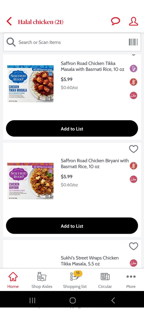 sidrawrrr's tweet photo. Loving the halal icon on halal items @ShopRiteStores !!! Thank you! https://t.co/S9kJfQ1Gv4