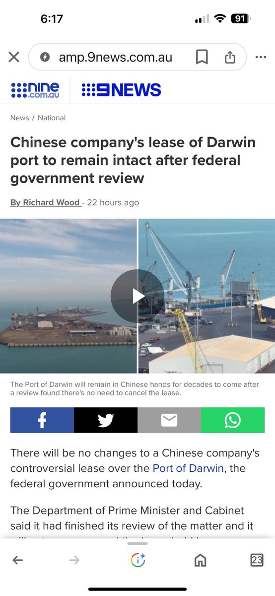 costa0070's tweet image. Just cave in to there demands, port of Darwin ????
#chinapuppet 
#ResignAlbo