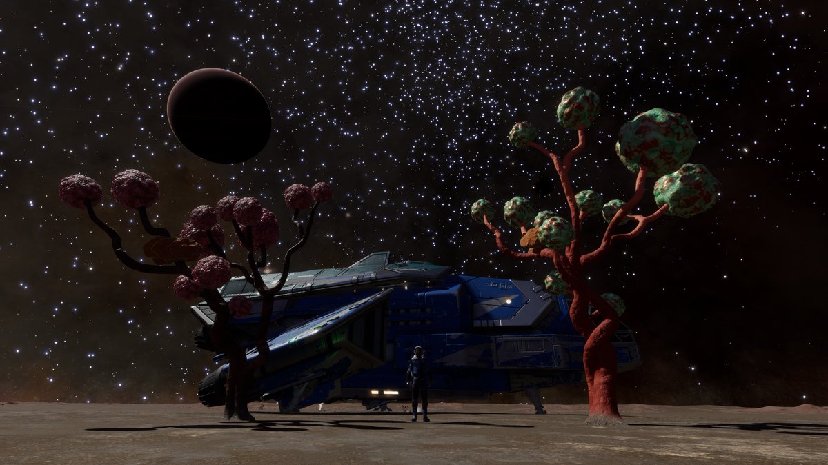 Crux_BR's tweet photo. Roseum and Lividium Brain Trees @ Eorl Auwsy SY-Z d13-3468 ABC 3 a #ExoBiology @Mission_Calypso #EliteDangerous #EliteDangerousOdyssey #StellarScreenshots @EliteDangerous https://t.co/dt3wSSzG9i