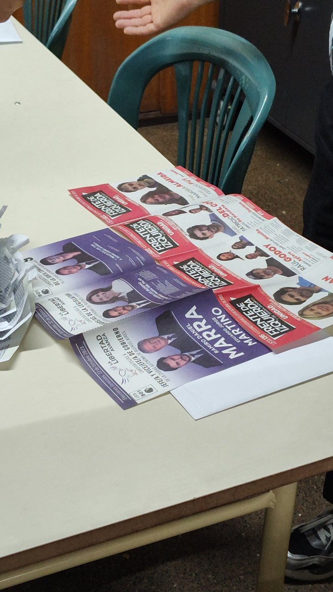 Acabamos de sacar esto de un sobre, es increíble la cabeza del votante argentino.