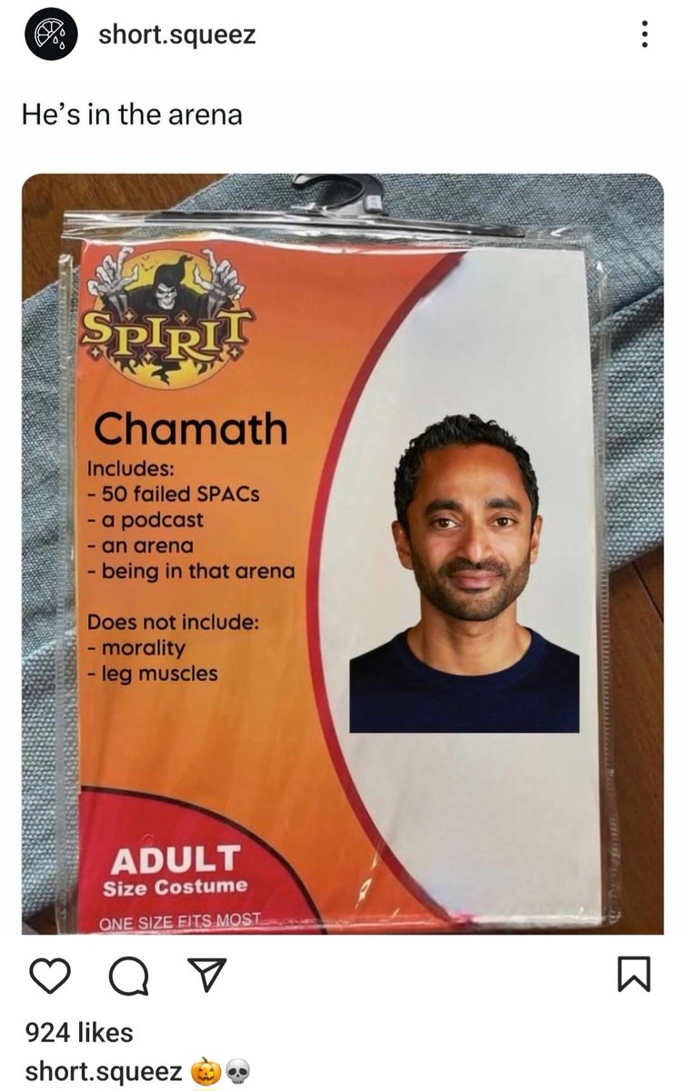 SpecialSitsNews's tweet photo. Should I get this for Halloween 🎃 🤔? $CLOV https://t.co/vgdIxm9Oai