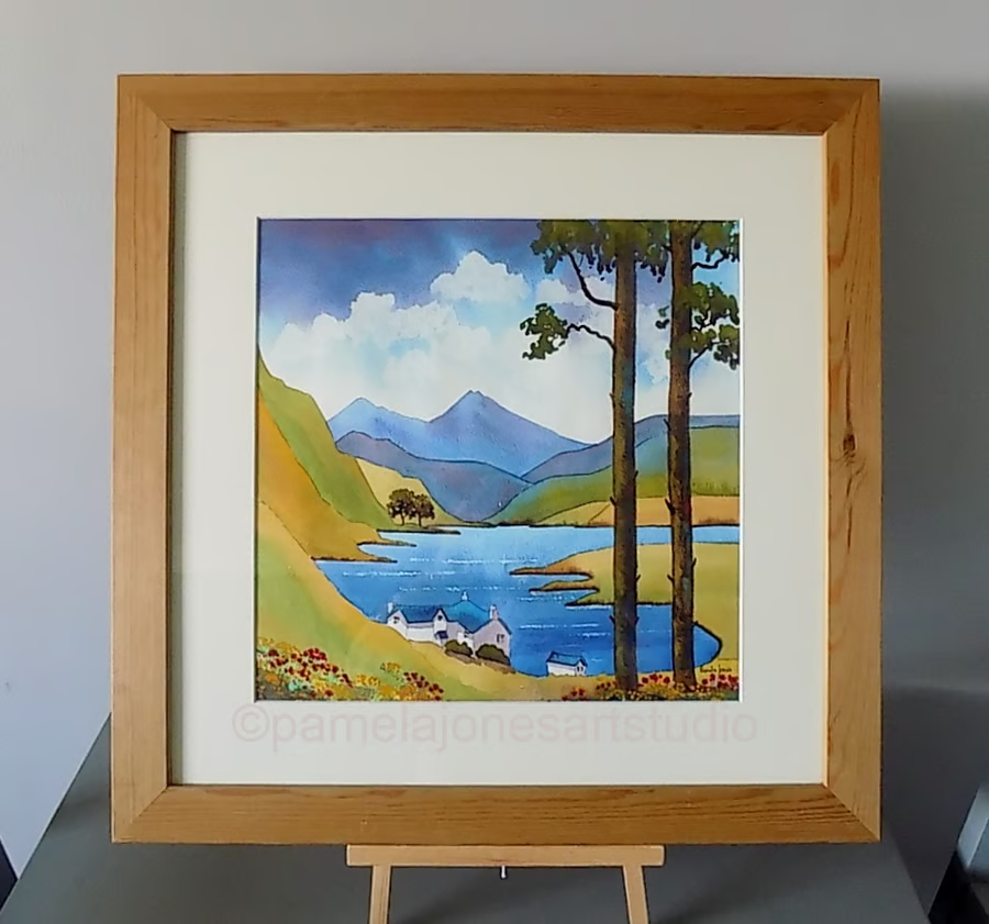 artist2005's tweet photo. #LakesideHouse, #Snowdonia #NorthWales in20 x 20 '' Frame, #Artforsale #Folksy #Folksyseller #ChristmasGift for them both, #RetirementGift
https://t.co/yhAXgWcwQR https://t.co/Qu63OhKePX