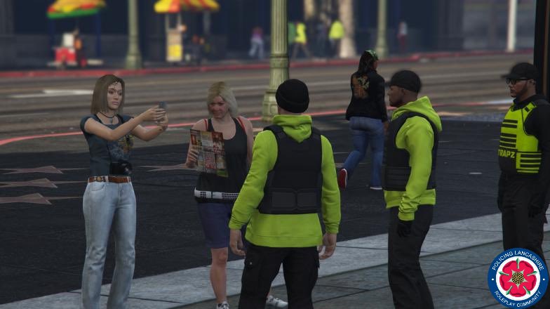 PLRPC_RBLX's tweet photo. Officers from Bonny Street Police Station have been participating in #OpCenturion by conducting high visibility patrols at ASB hotspots around Blackpool today.
#Ficitional #PolicingLancashireRPC #OneTeam #ASB https://t.co/UJWb5bzc84