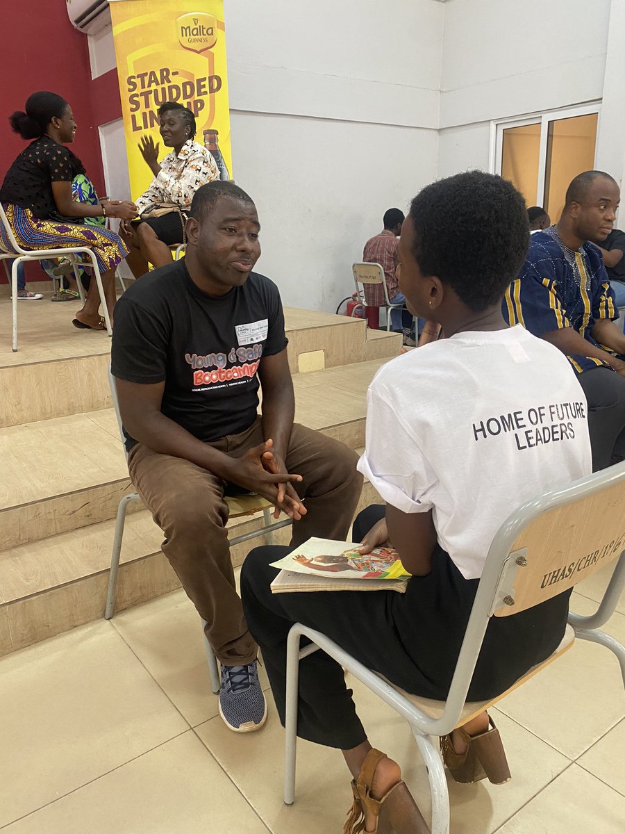 Barcampghana's tweet photo. @BarCampHo @AyayiJoshua @ajo_social @iamrobotboy @PlasmaDray @GodsloveADY @pcboss_dollar @iSpaceGh @zito_king @stella_emefa @kofimensahselby @Roger_de_wizard Joshua Tetteh Ayayi mentoring @ #BarcampHo @ UHAS-Trafalgar Auditorium, #HoCity 
#bcho mentor @AyayiJoshua is a 
#SocialEntrepreneur, #PublicSpeaker, #DevelopmentPractitioner

Cc @KomsekoGH #socent #speedmentoring https://t.co/Bae86rcgRC