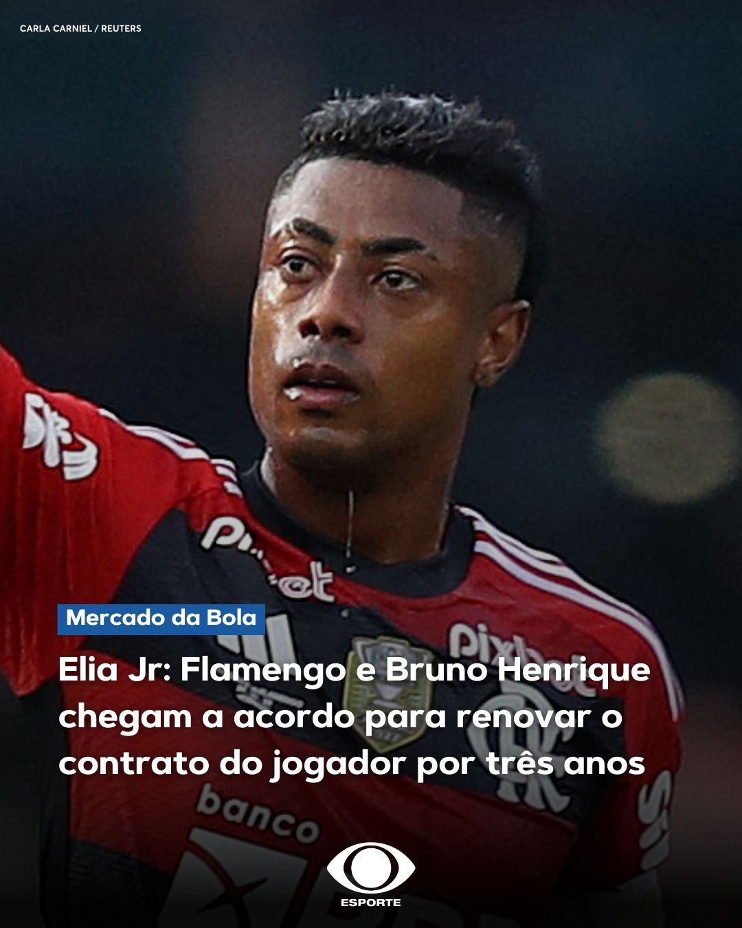 Flamengo e Bruno Henrique chegam a acordo por renovação de